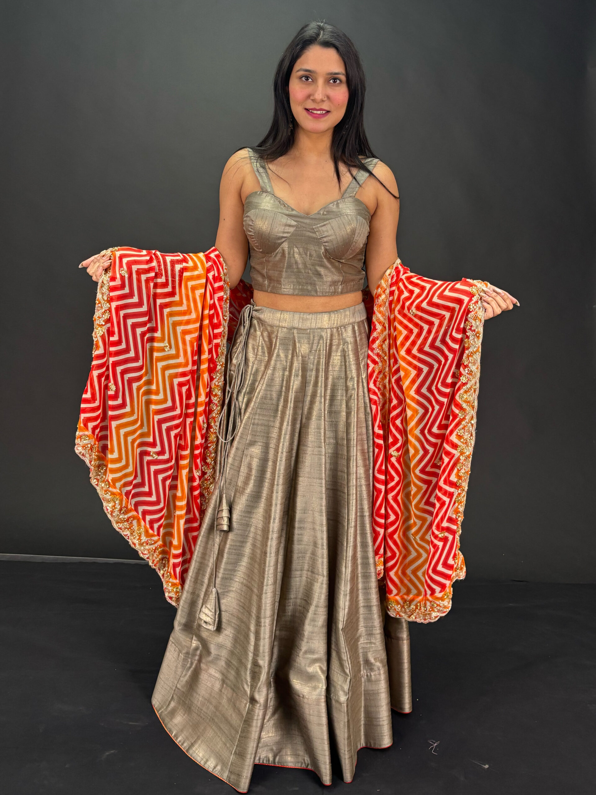 grey lahenga set grey lahenga set