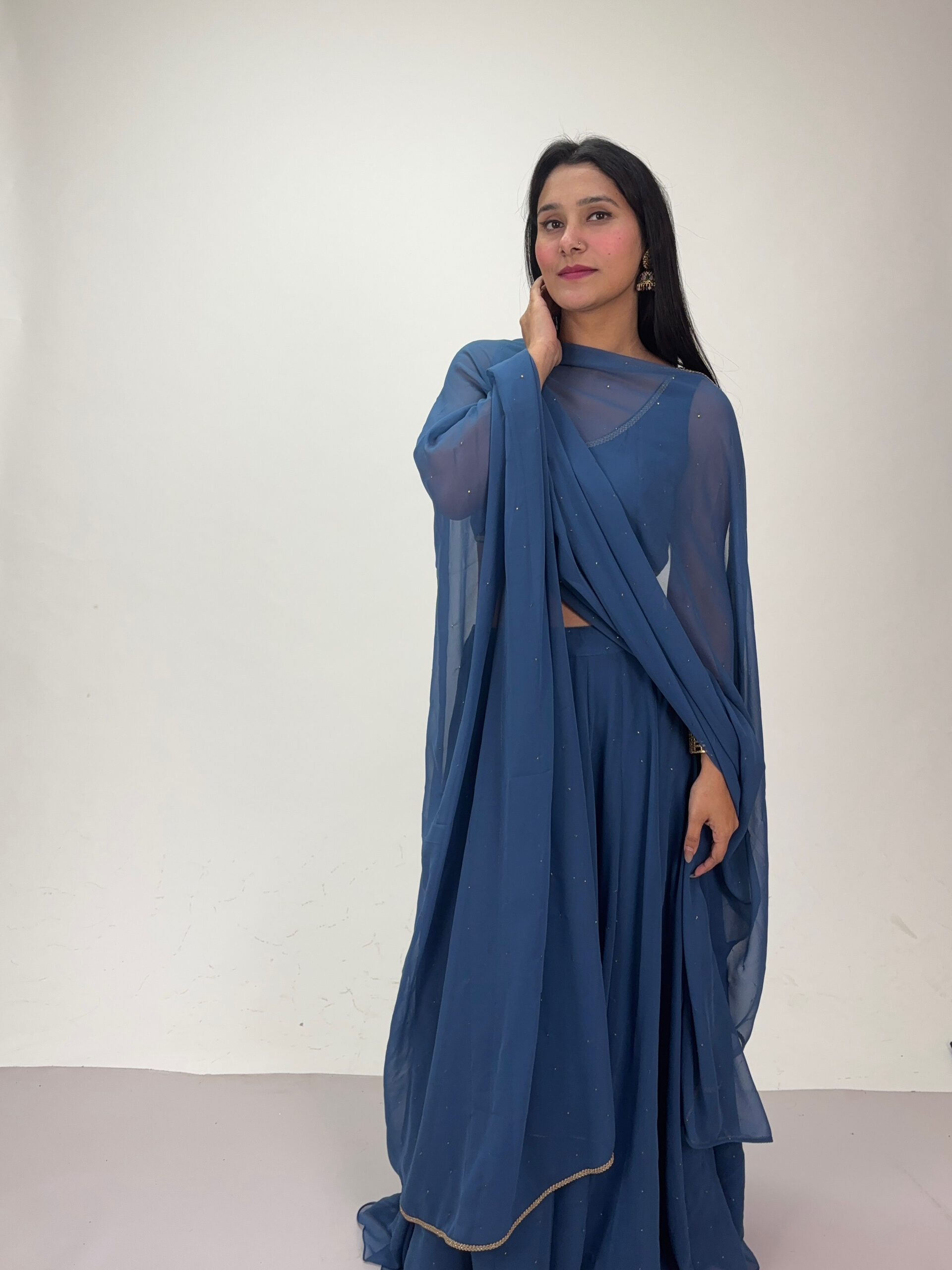 plain blue lahenga plain blue lahenga