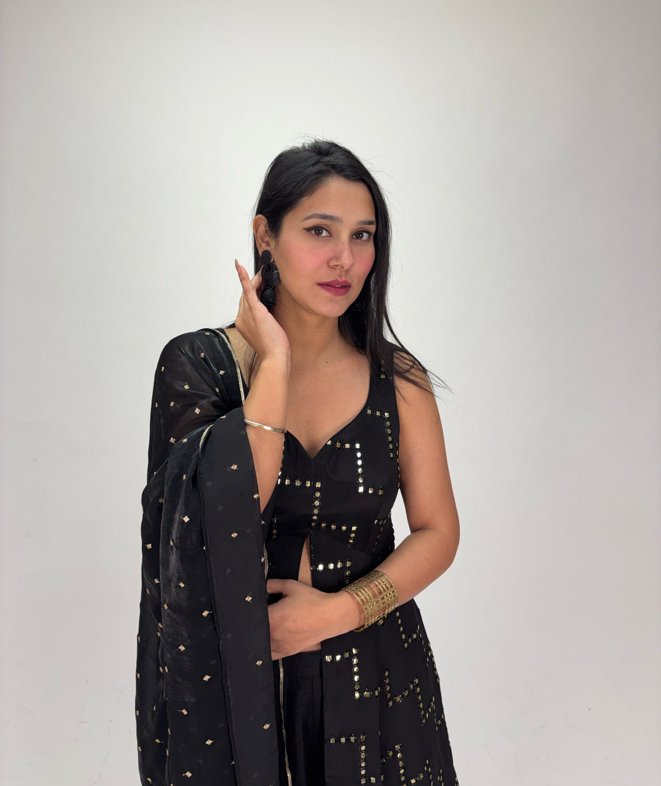 black sharara set black sharara set