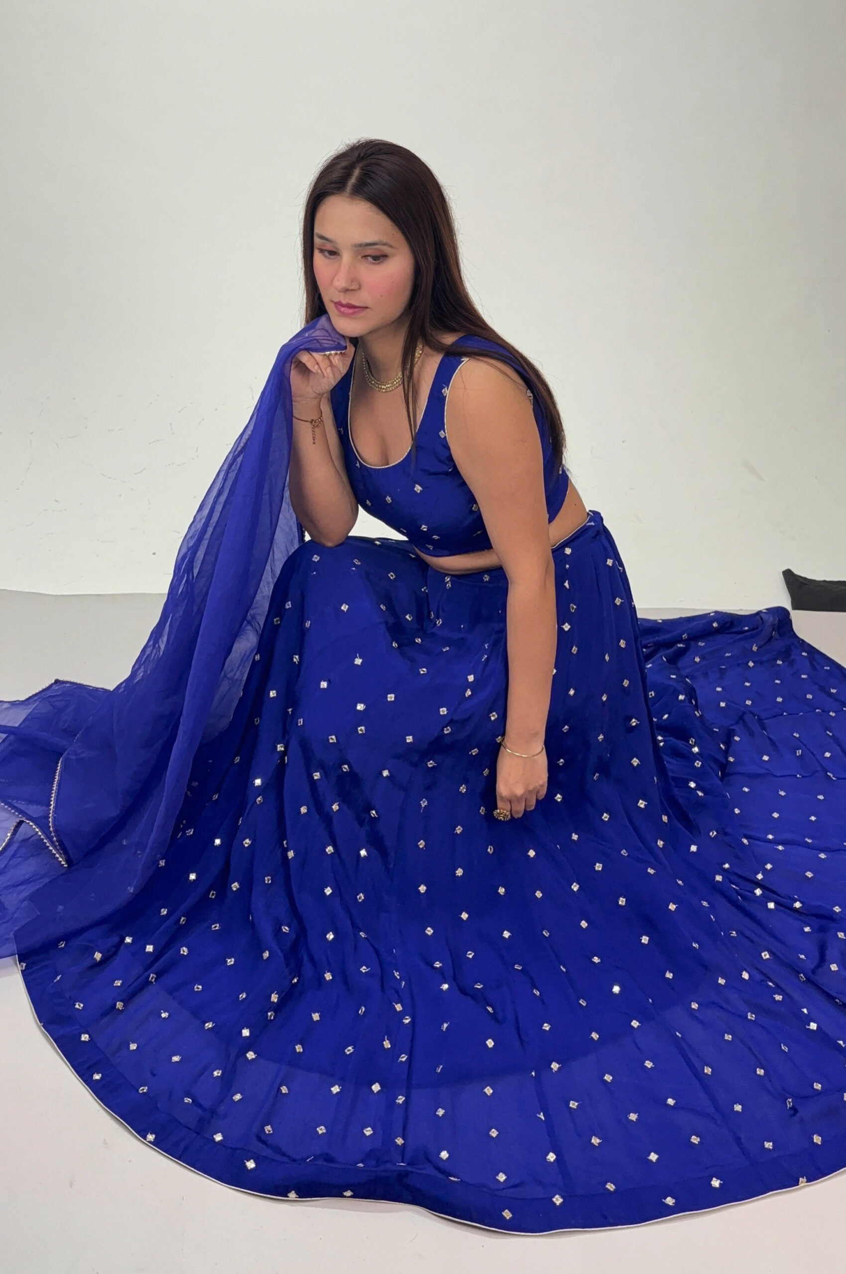 royal blue lehenga set royal blue lehenga set