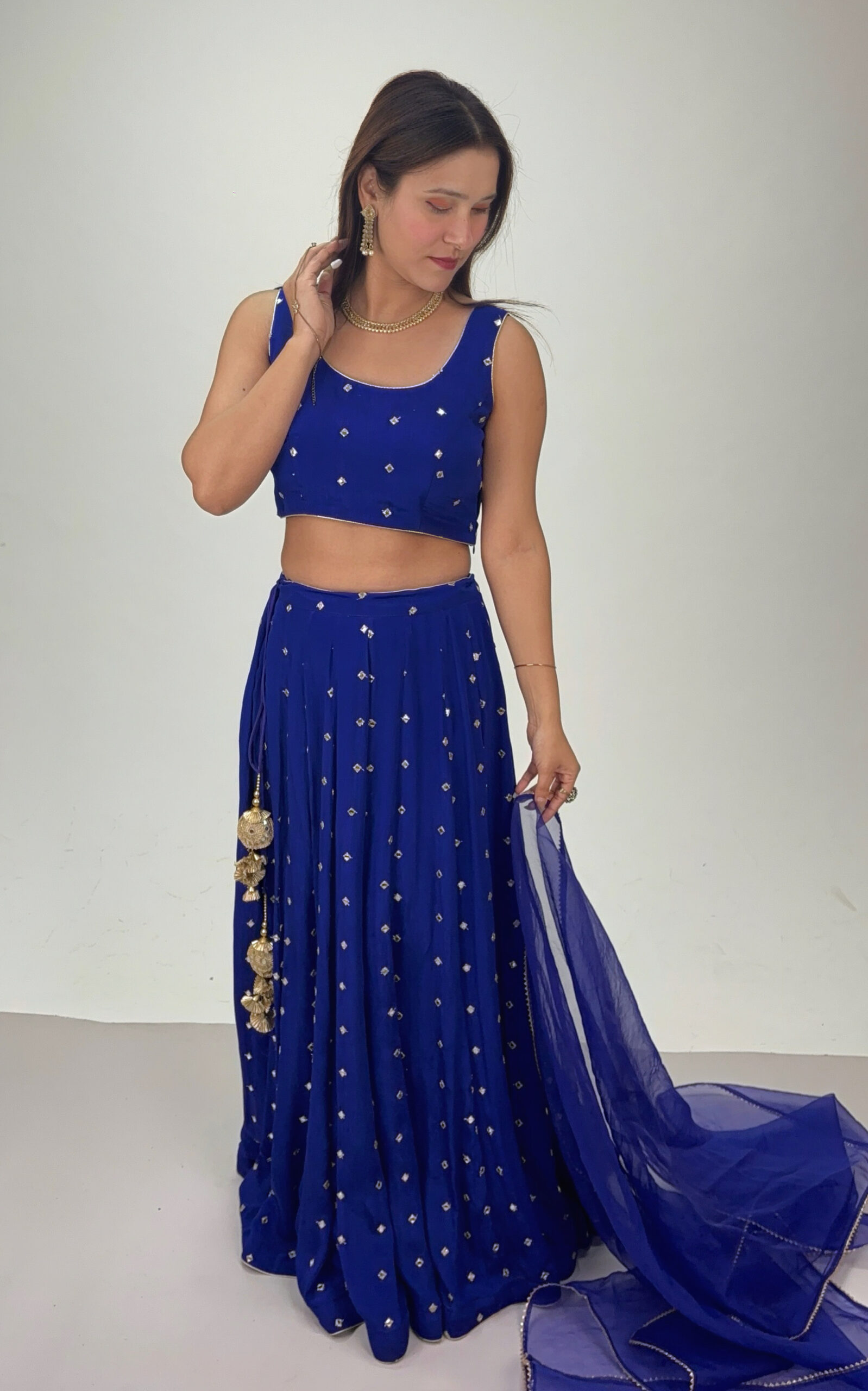royal blue lehenga set royal blue lehenga set