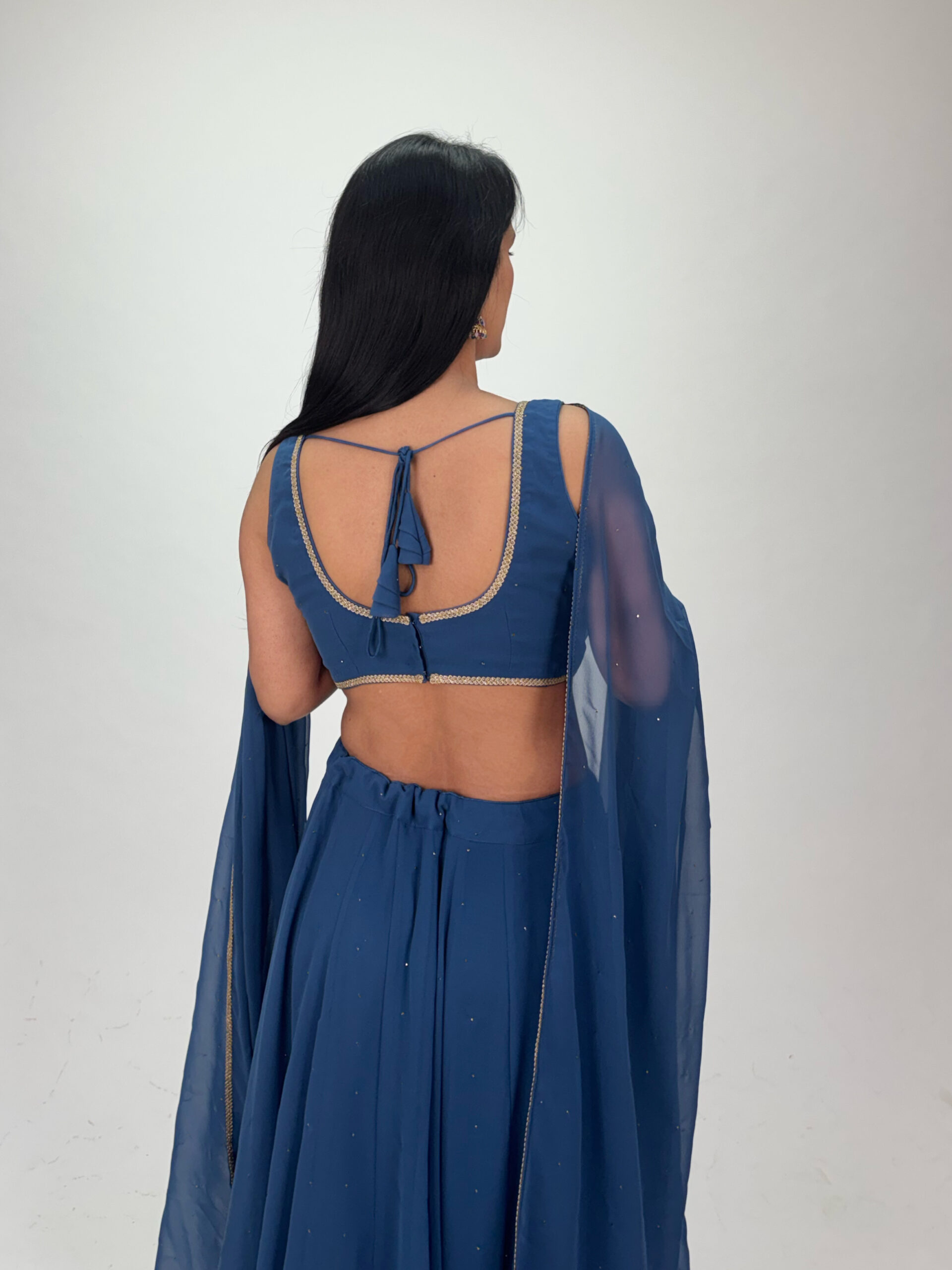 plain blue lahenga plain blue lahenga