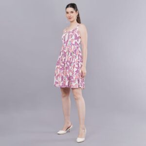 butterfly print dress
